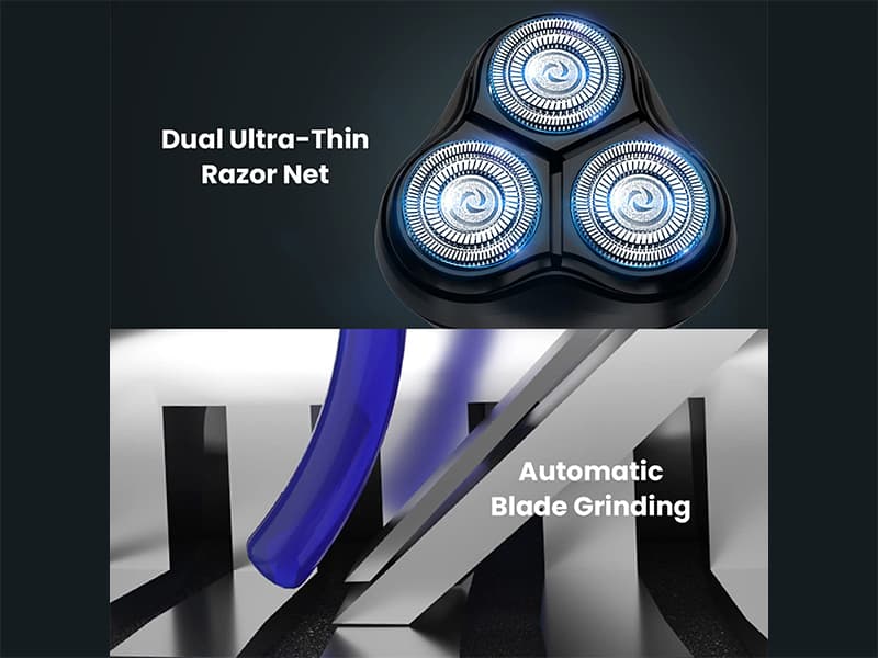 ماشین ریش تراش شیائومی Xiaomi Enchen Black Stone Electric Shaver Three-blade shaver New — تصویر ۷