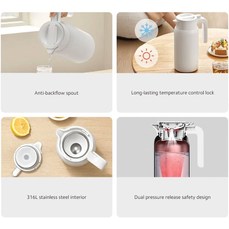 فلاسک Insulated Kettle 1.8L شیائومی Xiaomi Insulated Kettle 1.8L XMBWH01PL — تصویر ۹