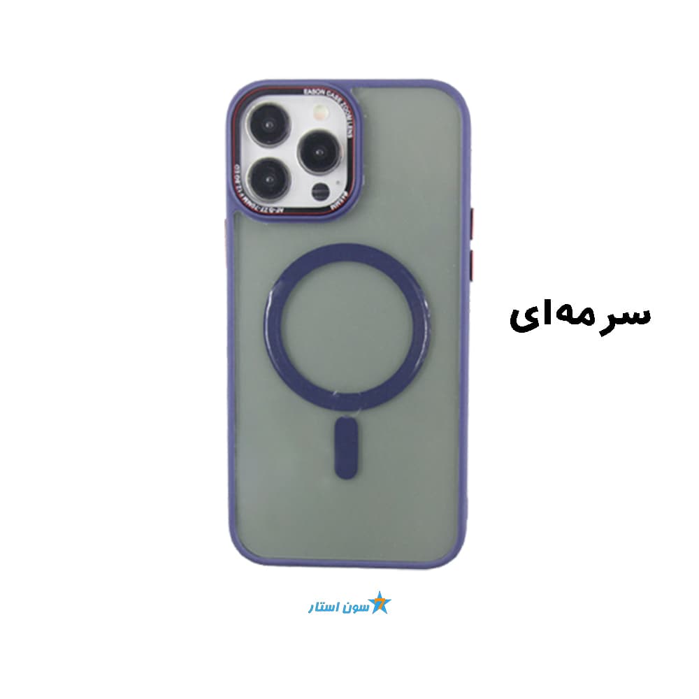 قاب طلقی مگسیف دار دور سیلیکونی آیفون 15PROMAX — تصویر ۴