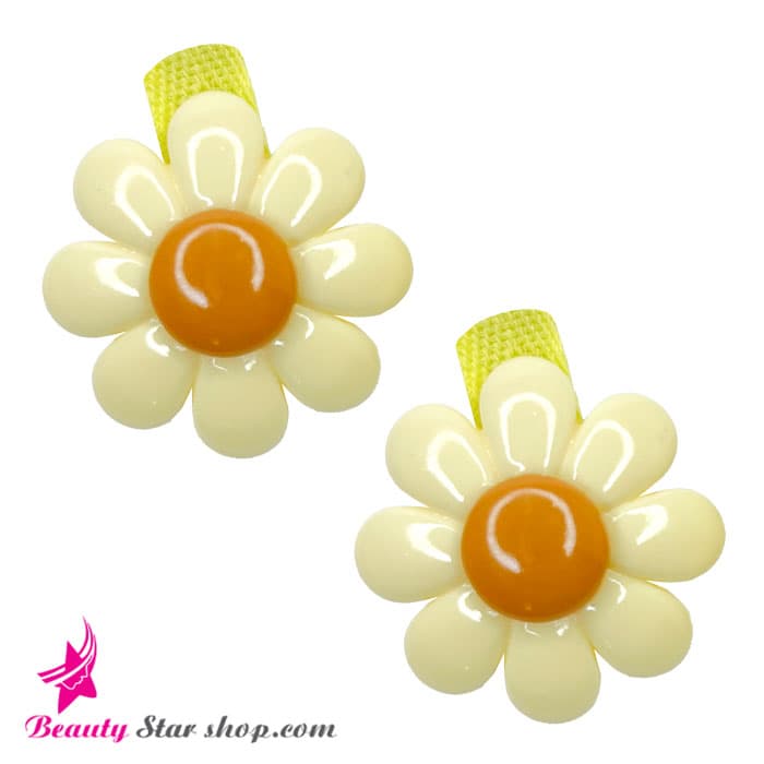 گیره مو انبری طرح گل بسته 2 عددی — تصویر ۹