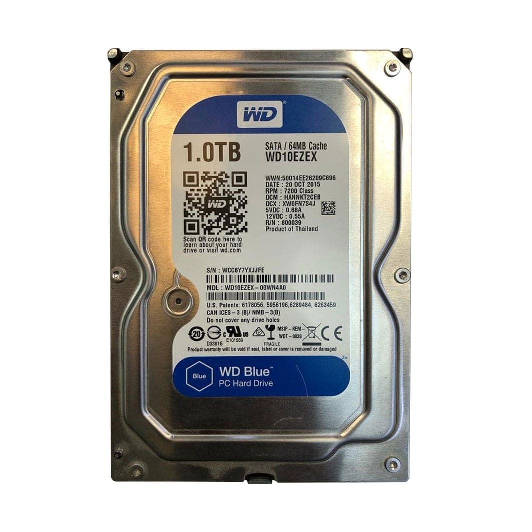 هارددیسک اینترنال وسترن دیجیتال مدل Blue WD10EZEX ظرفیت 1 ترابایت استوک