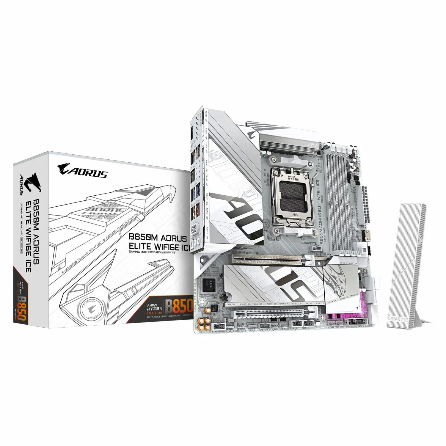 مادربرد گیگابایت B850M AORUS ELITE WIFI6E ICE