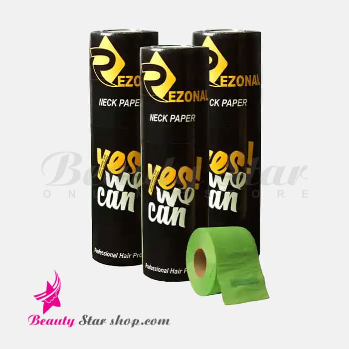 رول گردن آرایشگری سبز رزونال مدل پرمیوم بسته 5 عددی