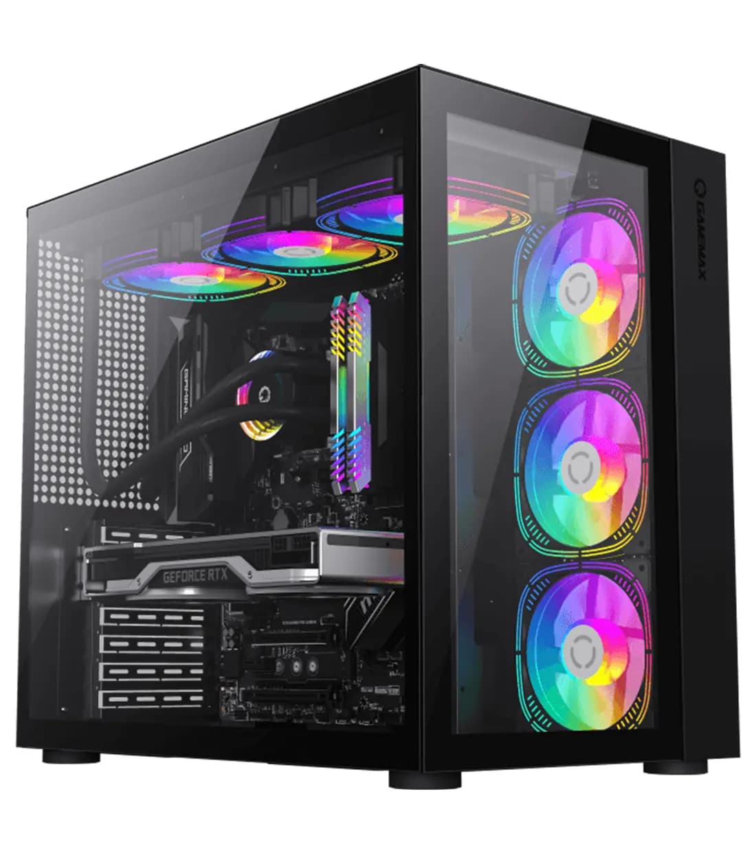 کیس گیمینگ گیم مکس Infinity Black — تصویر ۲