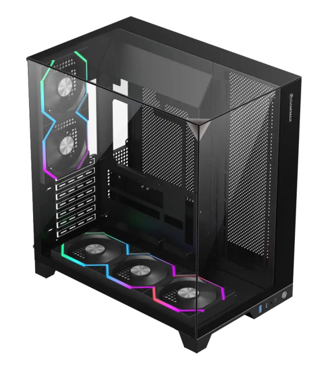 کیس گیمینگ گیم مکس Infinity Pro Black — تصویر ۵
