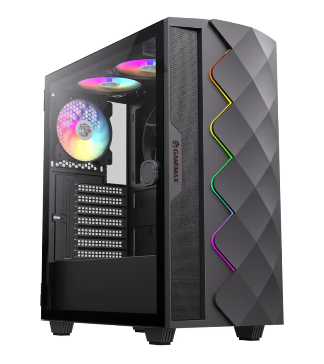 کیس گیمینگ گیم‌ مکس Diamond CP BK — تصویر ۲