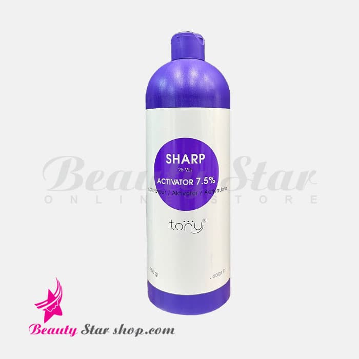 کرم اکسیدان اکتیویتور 7.5% بنفش (ضد زردی) تونی مدل شارپ حجم 900 میلی لیتر — تصویر ۳