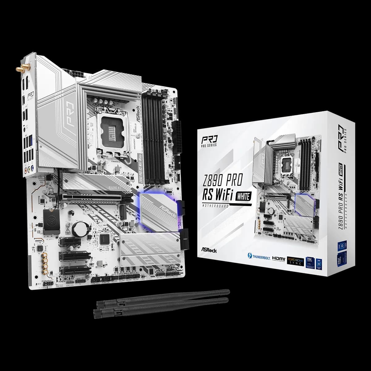مادربرد ازراک ASROCK Z890 Pro RS WiFi DDR5 White — تصویر ۲