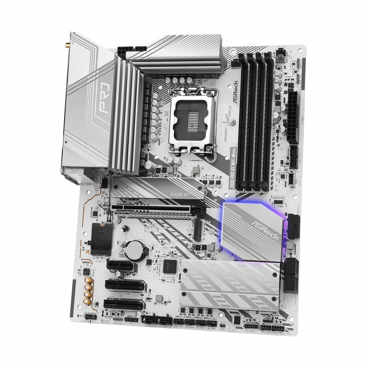 مادربرد ازراک ASROCK Z890 Pro RS WiFi DDR5 White — تصویر ۳