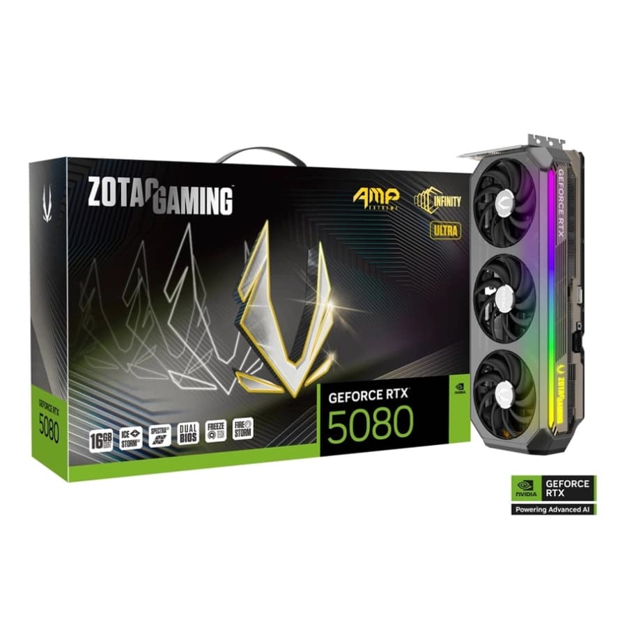 کارت گرافیک زوتک GAMING GeForce RTX 5080 AMP Extreme INFINITY ULTRA 16GB — تصویر ۲