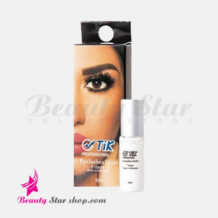 چسب مژه موقت سفید (بی رنگ) قلم دار لاتکس تیک حجم 5 گرم