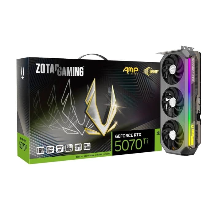 کارت گرافیک زوتک مدل GAMING GeForce RTX 5070 Ti AMP Extreme INFINITY حافظه 16 گیگابایت — تصویر ۸