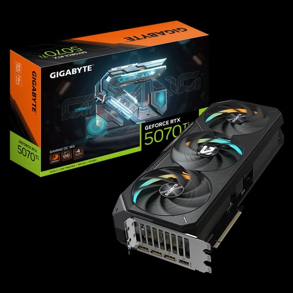 کارت گرافیک گیگابایت GeForce RTX 5070 TI GAMING OC 16GB