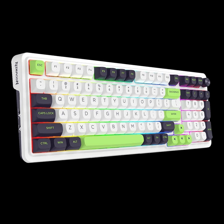 کیبورد بی سیم/باسیم ردراگون Redragon EISA MAX K686 WBG RGB