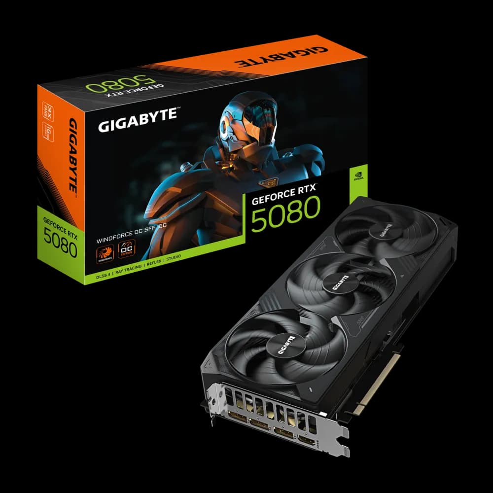 کارت گرافیک GIGABYTE RTX 5080 WINDFORCE OC SFF 16GB