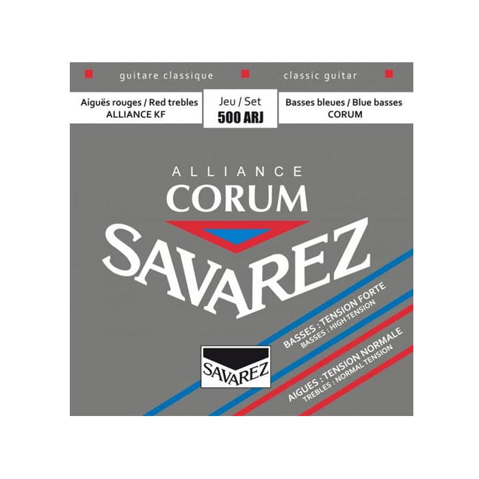 سیم گیتار SAVAREZ مدل 500ARJ میکس تنشن اصل فرانسه — تصویر ۲