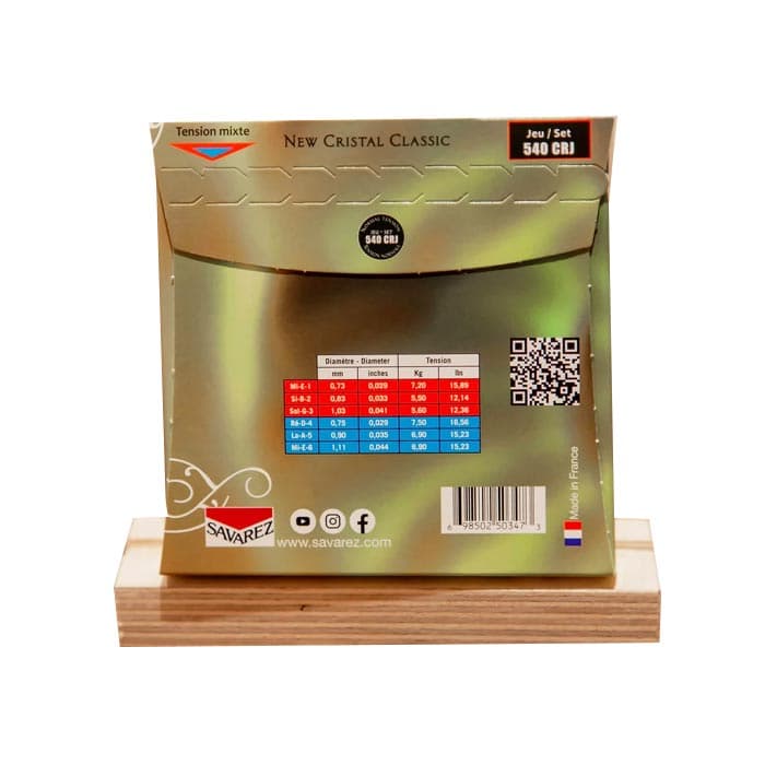 سیم گیتار Savarez مدل 540CRJ میکس تنشن اصل فرانسه — تصویر ۳