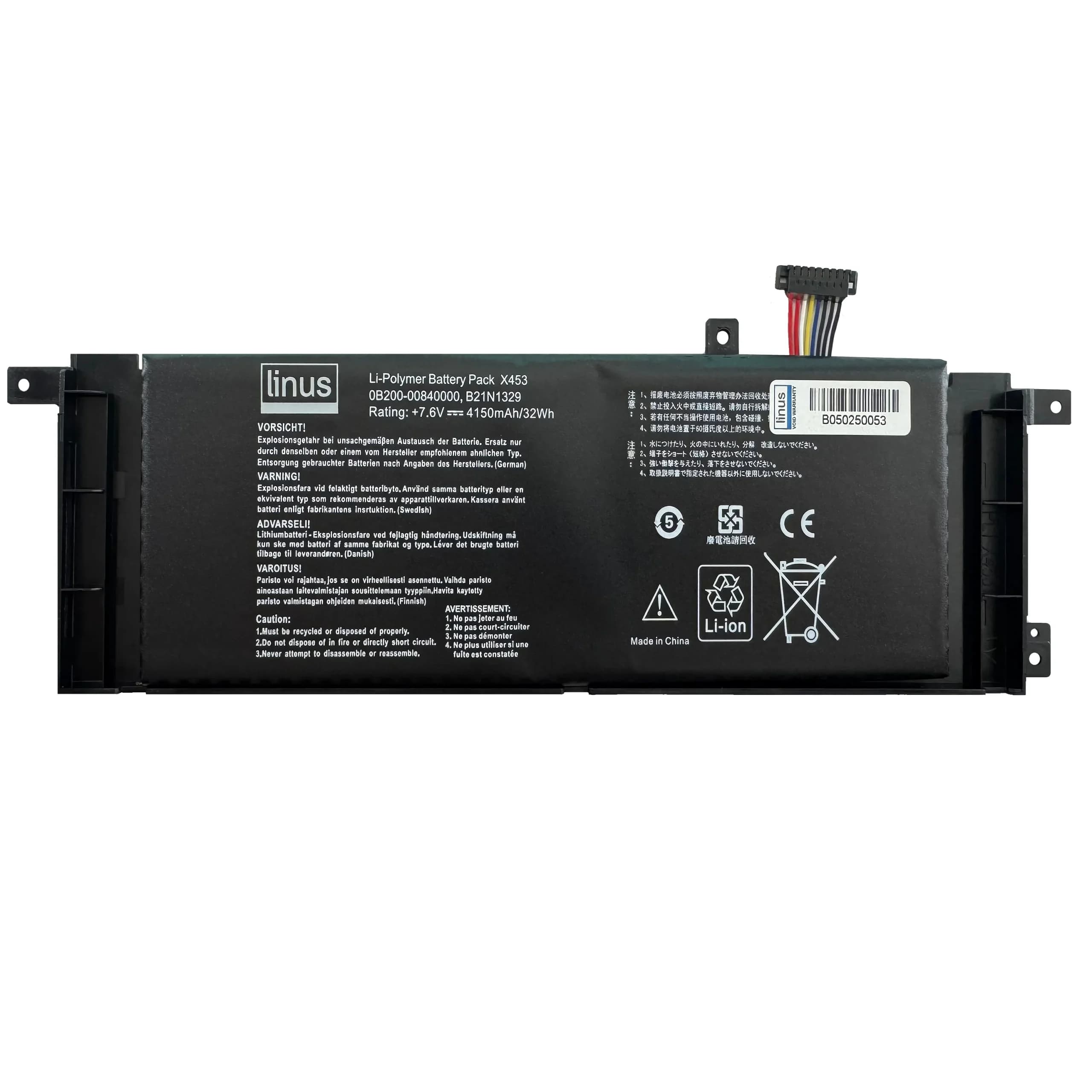 ASUS BATTERY X553 B21N1329 4150MAH