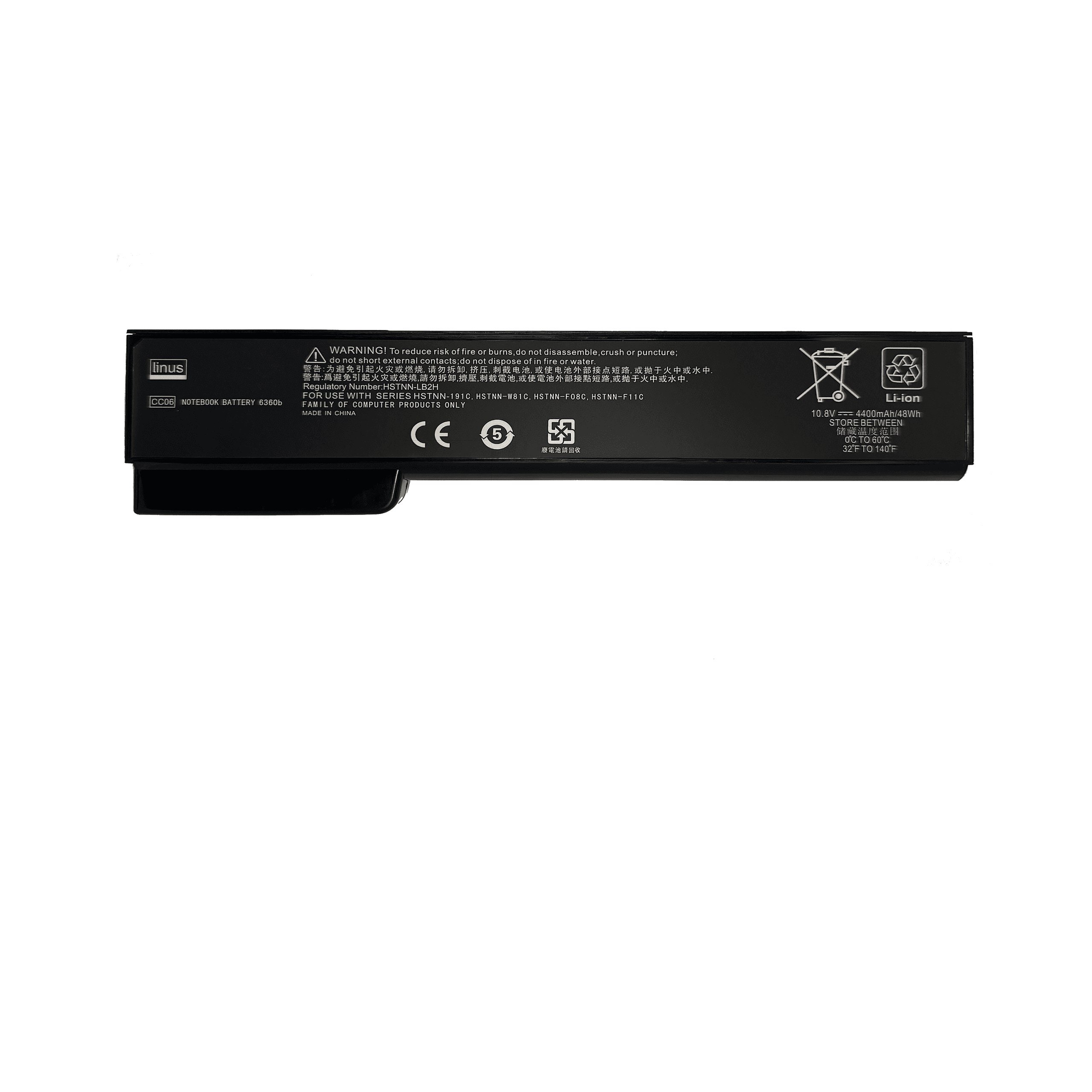 HP BATTERY 8460W CC06 6CELL 4400MAH