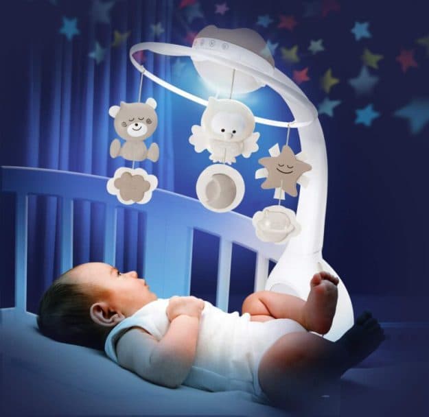 آویز تخت موزیکال اینفنتینو Infantino طوسی