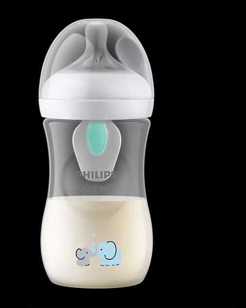 شیشه شیر 260 میل سوپاپ دار نسل جدید ریسپانس طرح فیل اونت Philips Avent Response — تصویر ۵
