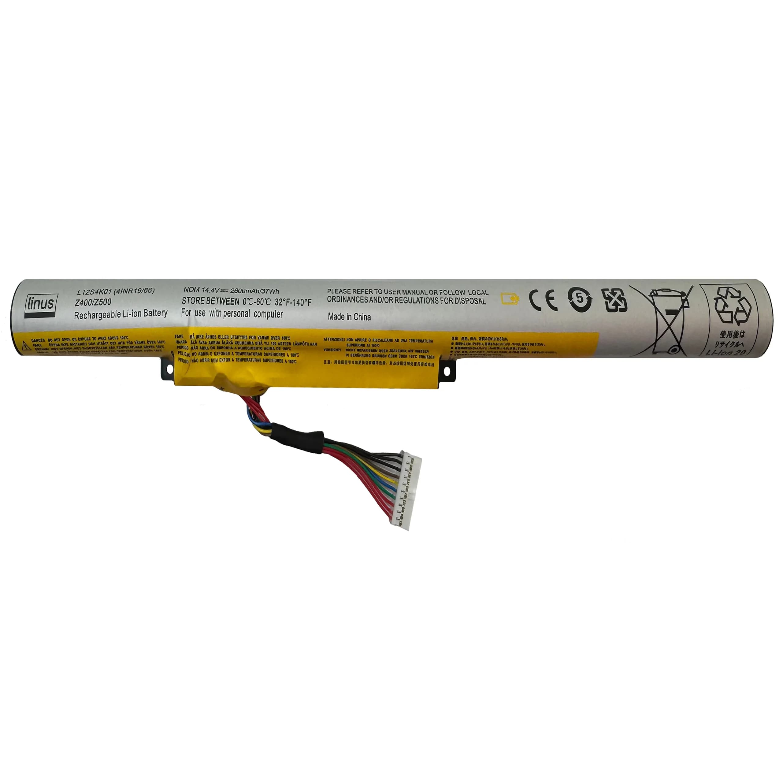 LENOVO BATTERY Z500 L12L4K01 4CELL 2600MAH