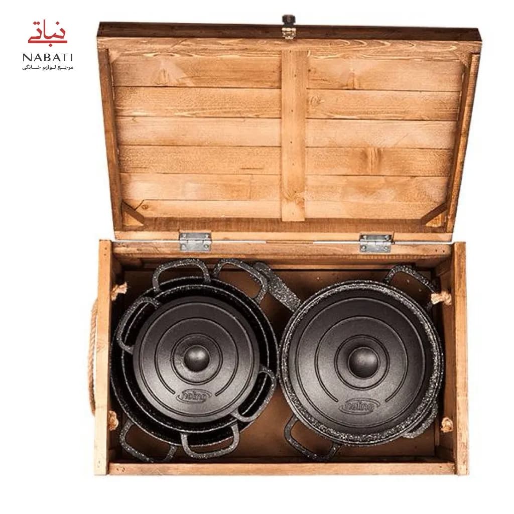 سرویس چدن 8 پارچه مدل Fico (با جعبه چوبی) — تصویر ۱۲