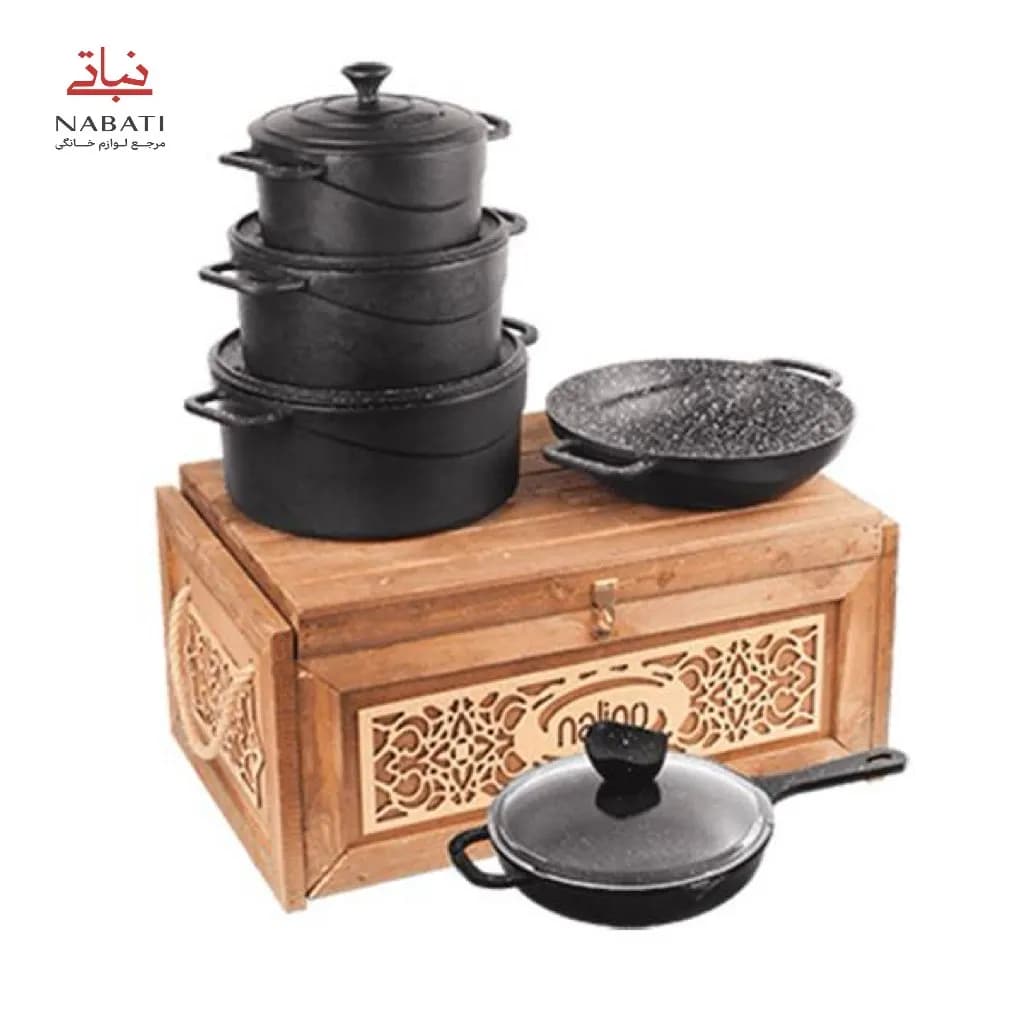 سرویس چدن 8 پارچه مدل Fico (با جعبه چوبی)
