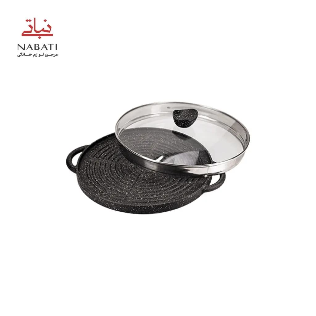 تابه گریل چدن دو طرفه مدل Daniele بدون درب — تصویر ۵