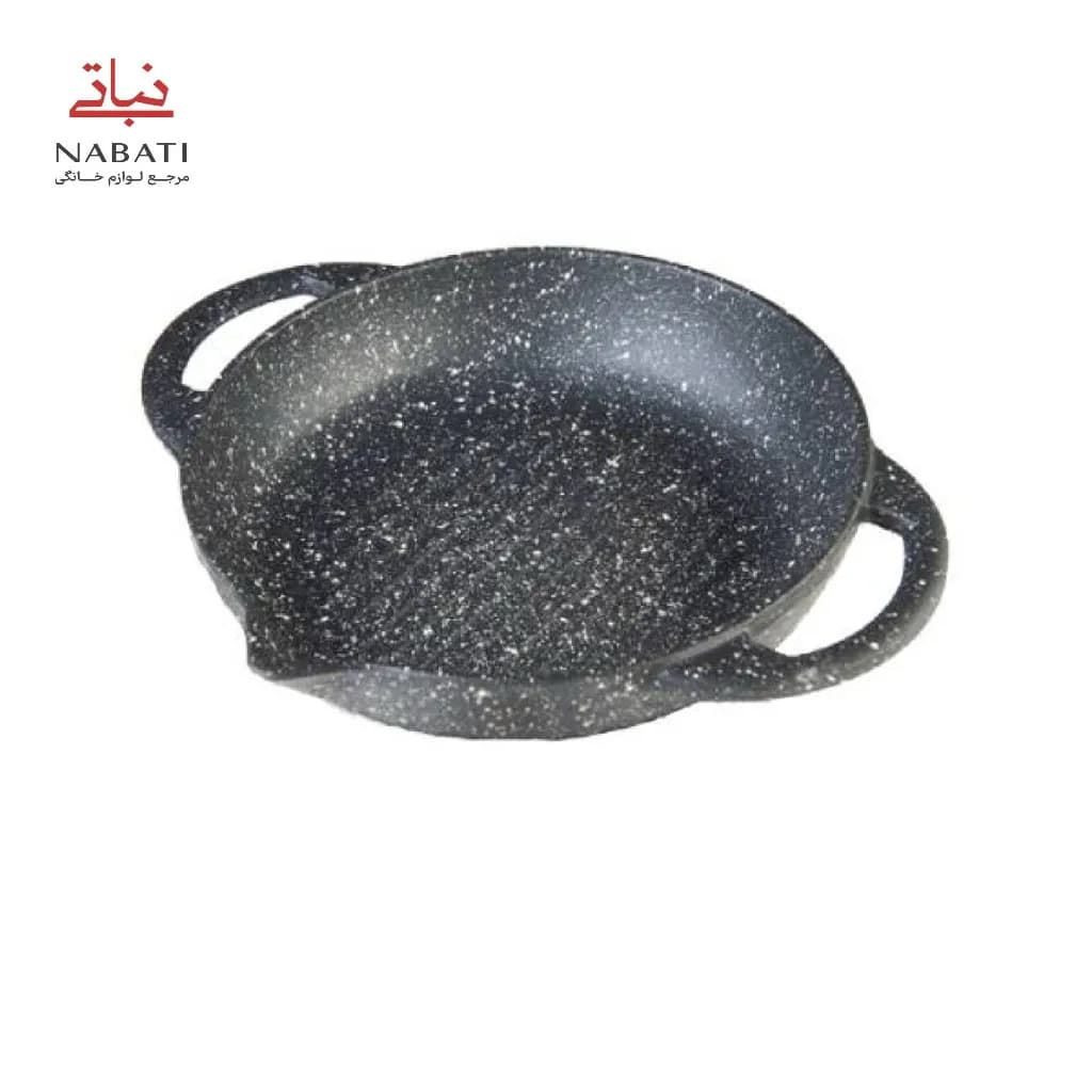 تابه ووک گریل چدن سایز 24 مدل Teyam بدون درب