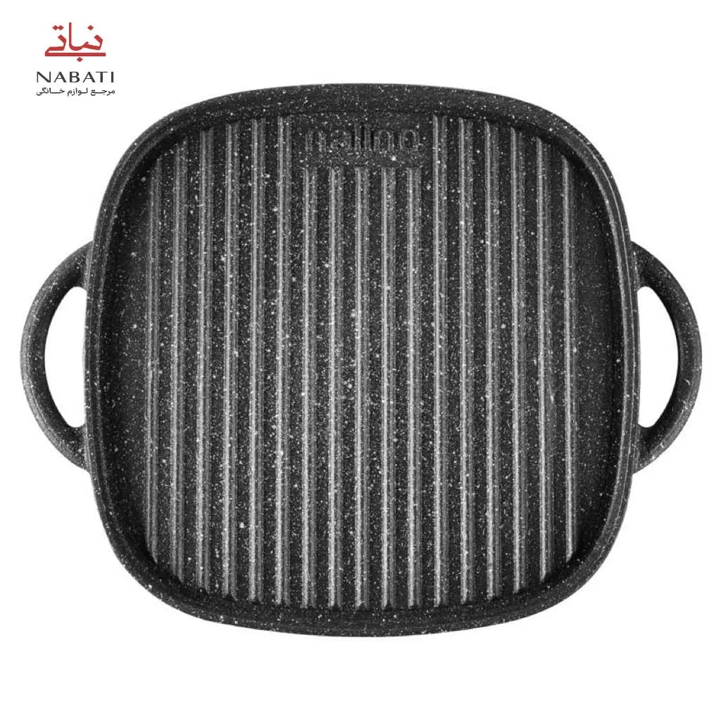 تابه گریل چدن دو طرفه مدل Lorenza بدون درب — تصویر ۲