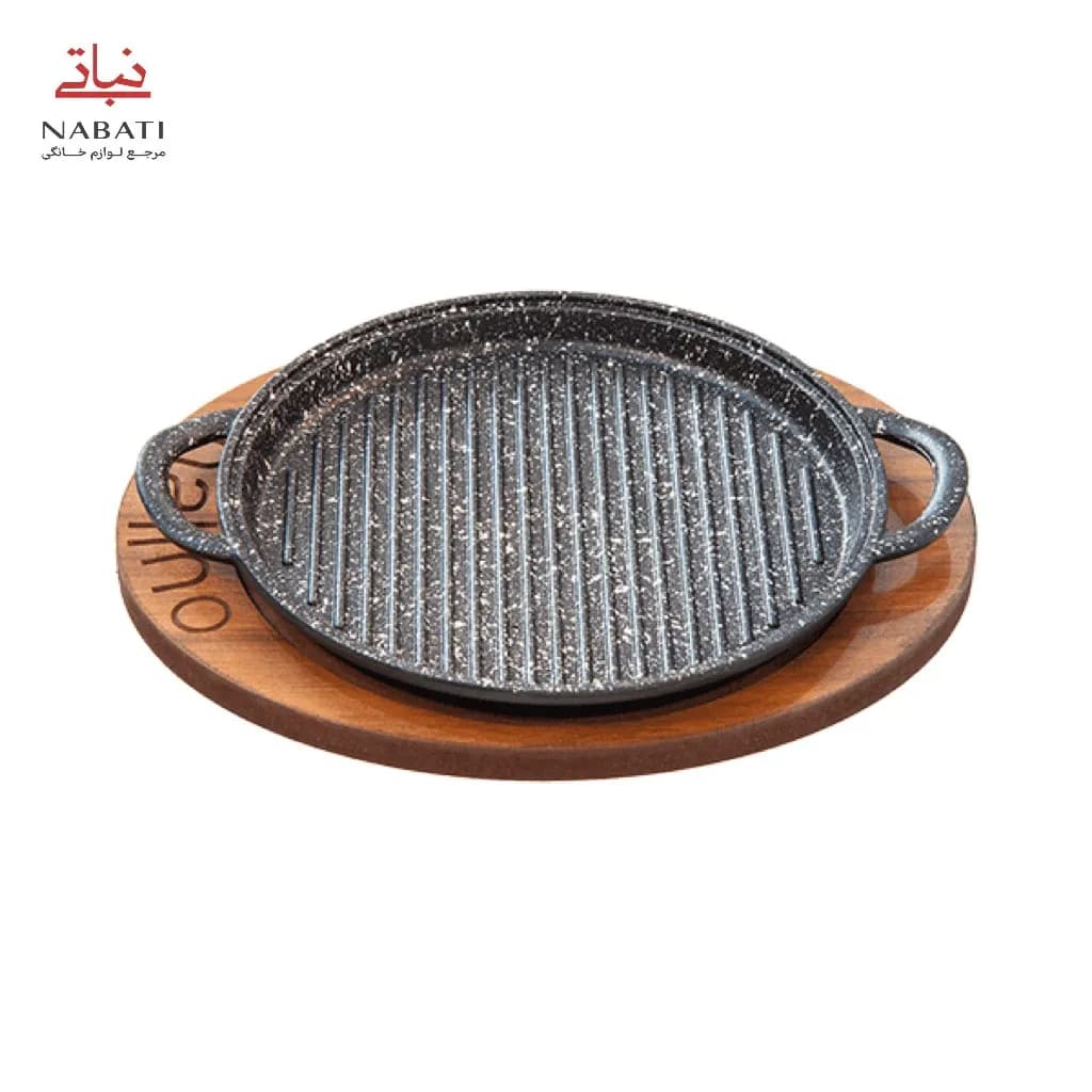 تابه گریل چدن مدل Padela بدون درب — تصویر ۳