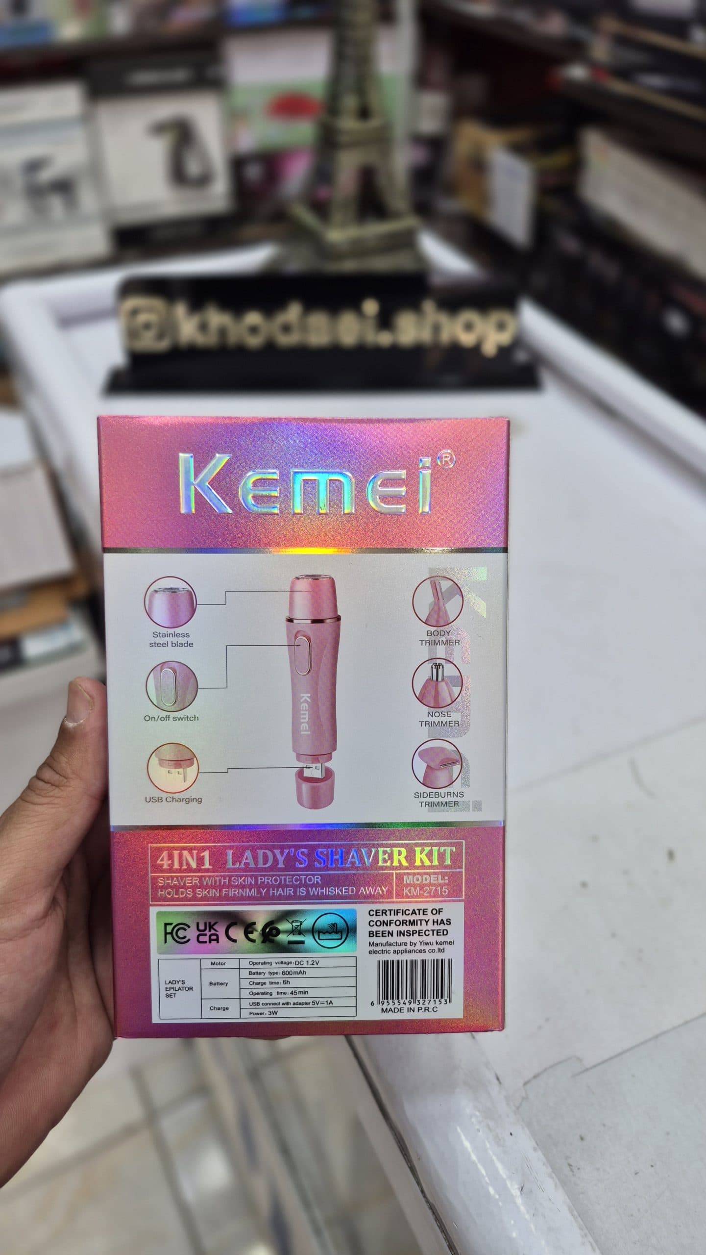 موزن گوش و بینی و خط زن کیمی مدل Km2715 — تصویر ۸