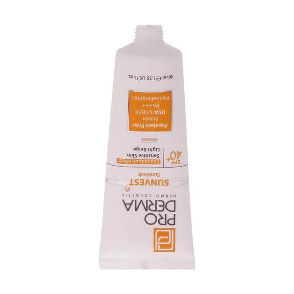 ضدآفتاب بژ روشن Proderma پرودرما SPF40 مناسب پوست حساس — تصویر ۴