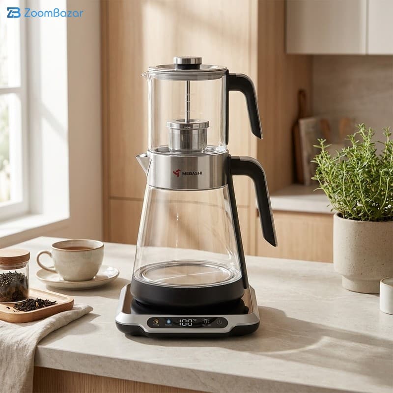 چای ساز شیشه‌ای مباشی مدل ME-TM305B — تصویر ۷