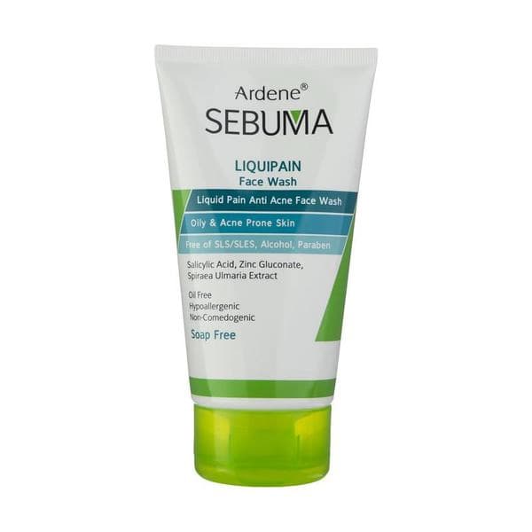 مایع شوینده غیرصابونی صورت آردن سبوما مدل Liquipain پوست چرب 150 میلی‌لیتر