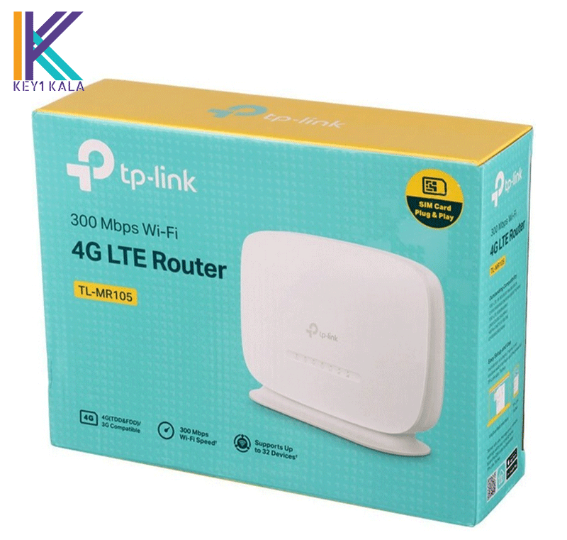 مودم ۴G تی پی-لینک مدل TL-MR105 بی سیم N300 — تصویر ۲