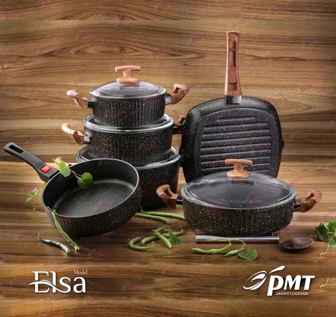 سرویس قابلمه 10 پارچه گرانیتی pmt طرح السا — تصویر ۹