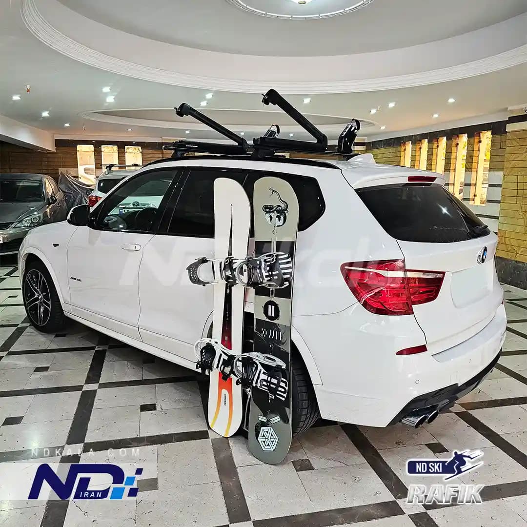 باربند‌ BMW X3 مدل گیره ای برند رافیک طرح توله سوئد — تصویر ۳