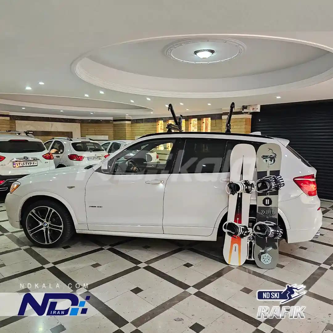 باربند‌ BMW X3 مدل گیره ای برند رافیک طرح توله سوئد — تصویر ۴