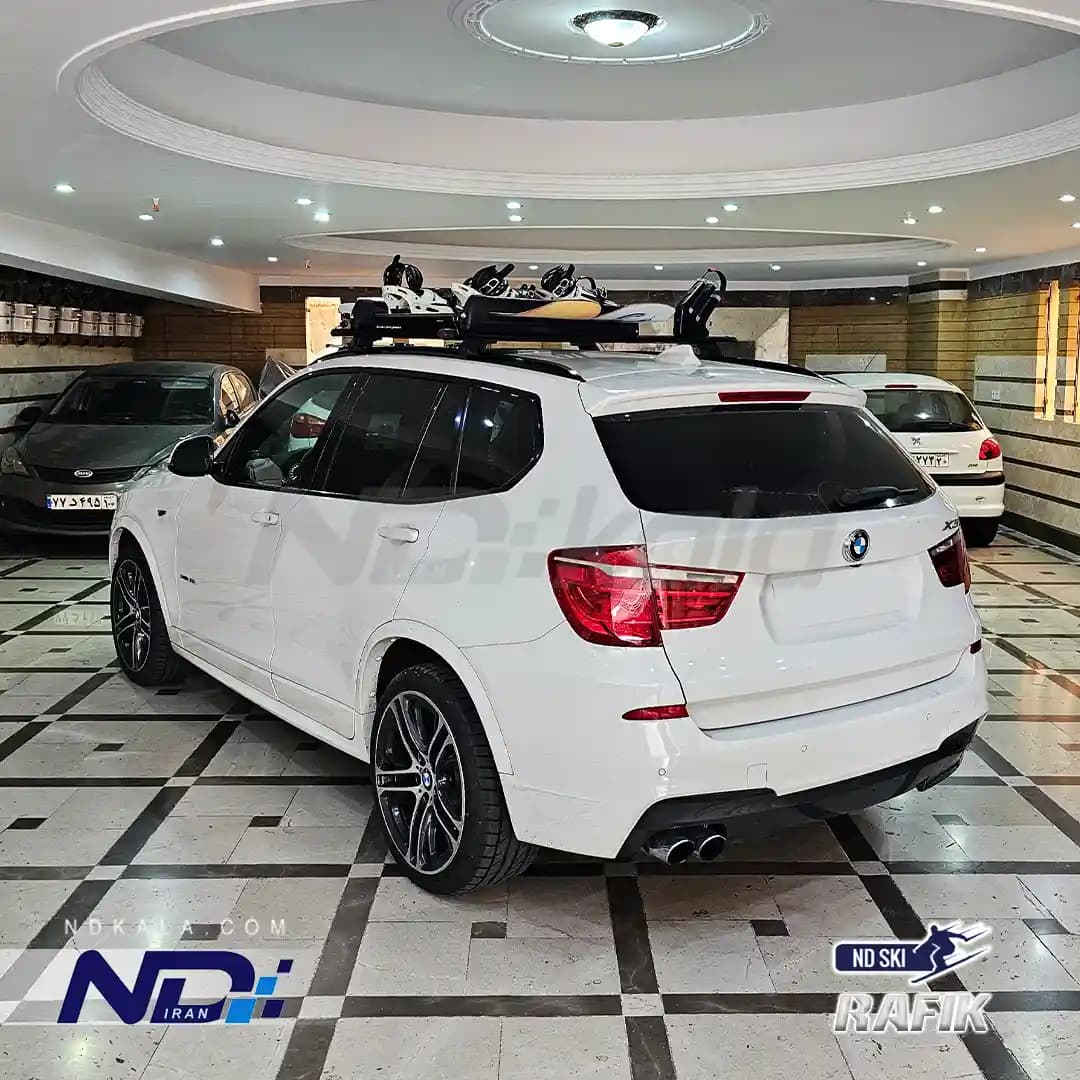 باربند‌ BMW X3 مدل گیره ای برند رافیک طرح توله سوئد — تصویر ۷