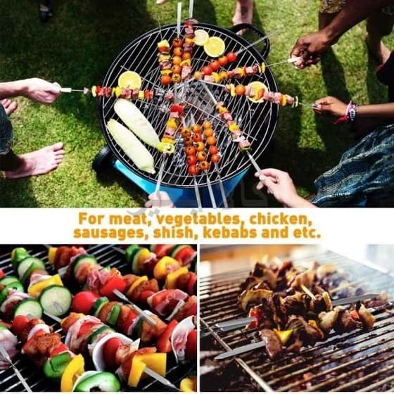 سیخ استیل ضخیم جوجه 55 سانتی متر — تصویر ۱۲