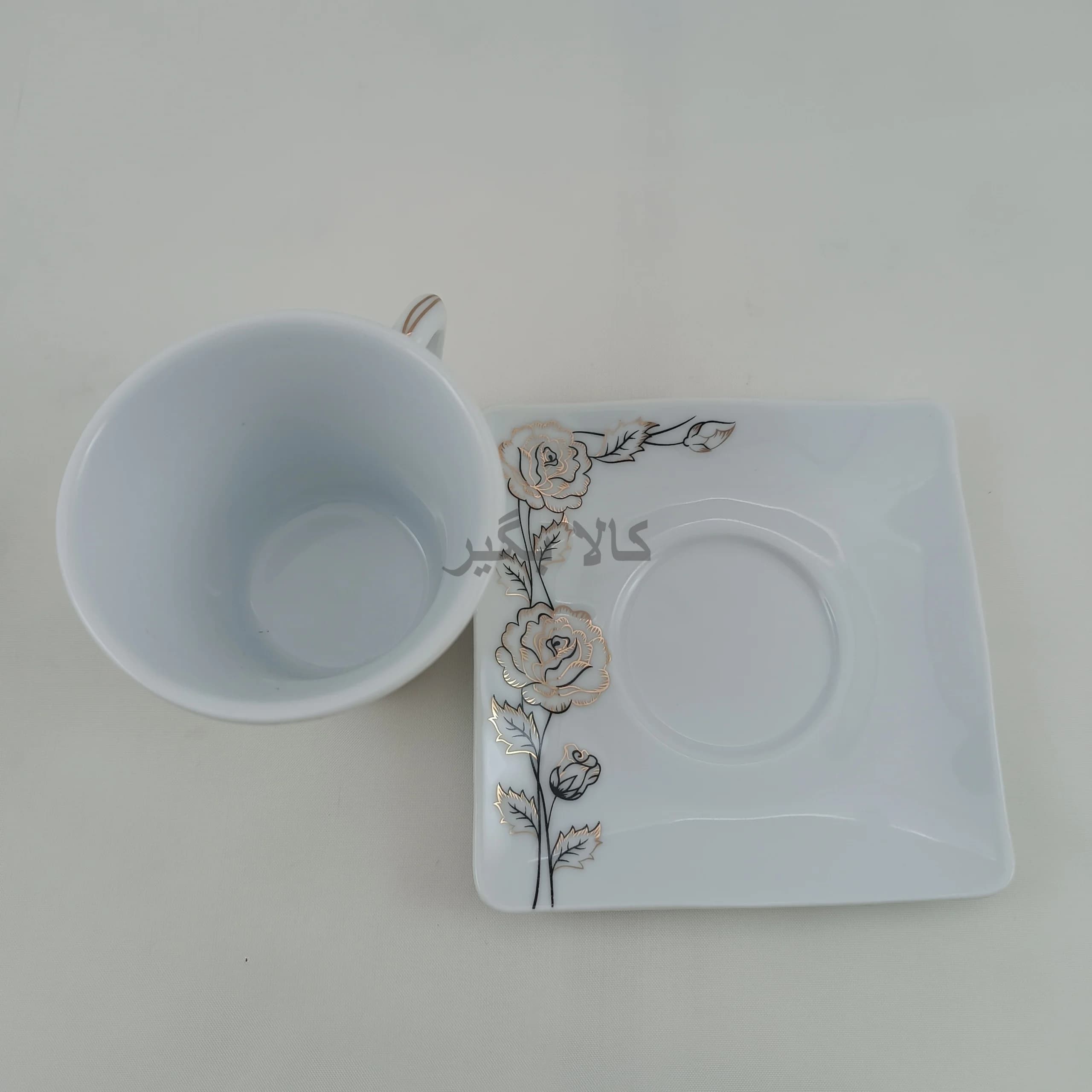 فنجان و نعلبکی 12 پارچه پرستیژ چینی پردیس — تصویر ۳
