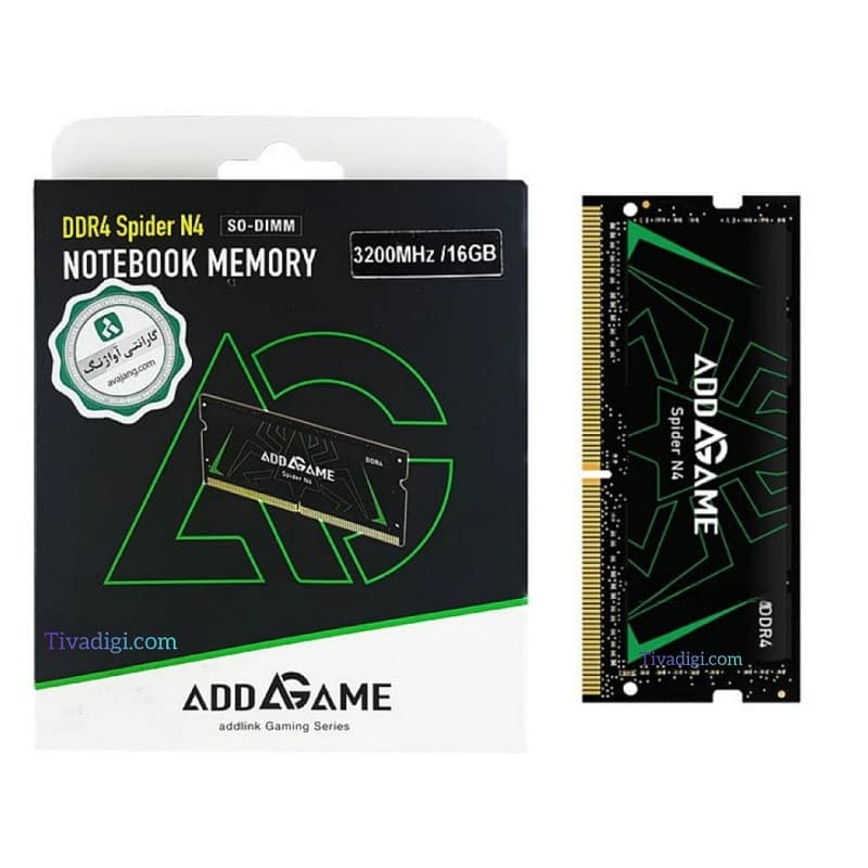 رم لپ تاپ 16 گیگ Addlink DDR4-3200 MHz Spider N4 1.2V | گارانتی آواژنگ — تصویر ۳