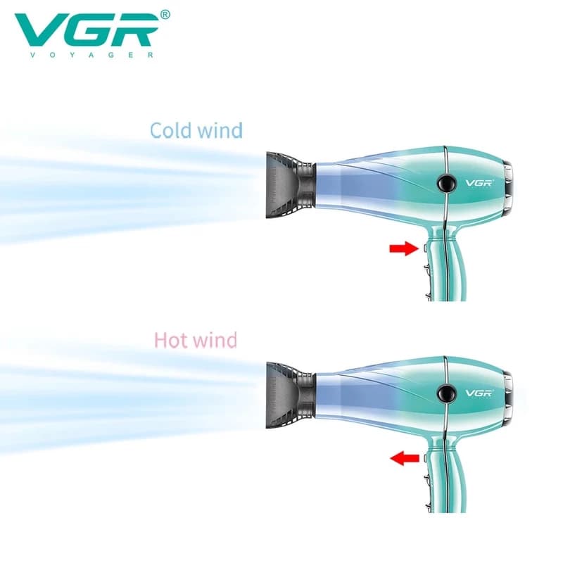 سشوار حرفه ای وی جی ار مدل V-452 — تصویر ۶