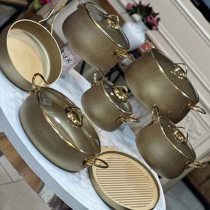 سرویس قابلمه 16 پارچه گرانیتی BVK کد 71451611 — تصویر ۳