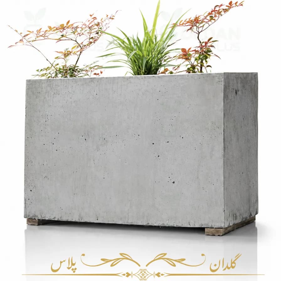 فلاورباکس بتنی خام مینیمال 100*30*60 — تصویر ۸