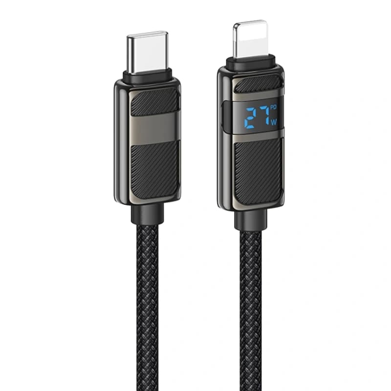 کابل دیتا و شارژ تایپ سی به لایتنینگ هوکو مدل U137