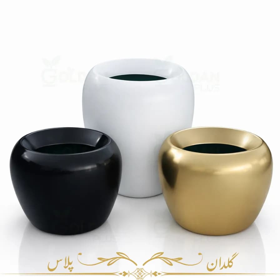 گلدان فایبرگلاس بزرگ مدرن – مدل اپل