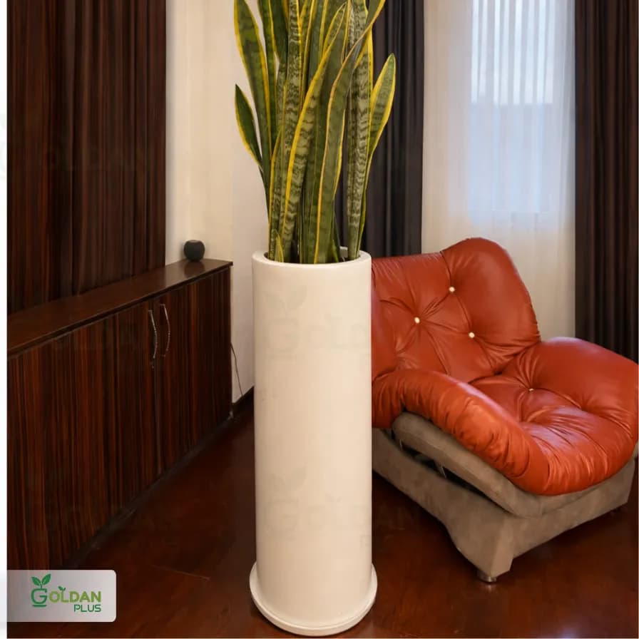 گلدان فایبرگلاس استوانه ای بلند 100-80 — تصویر ۱۲